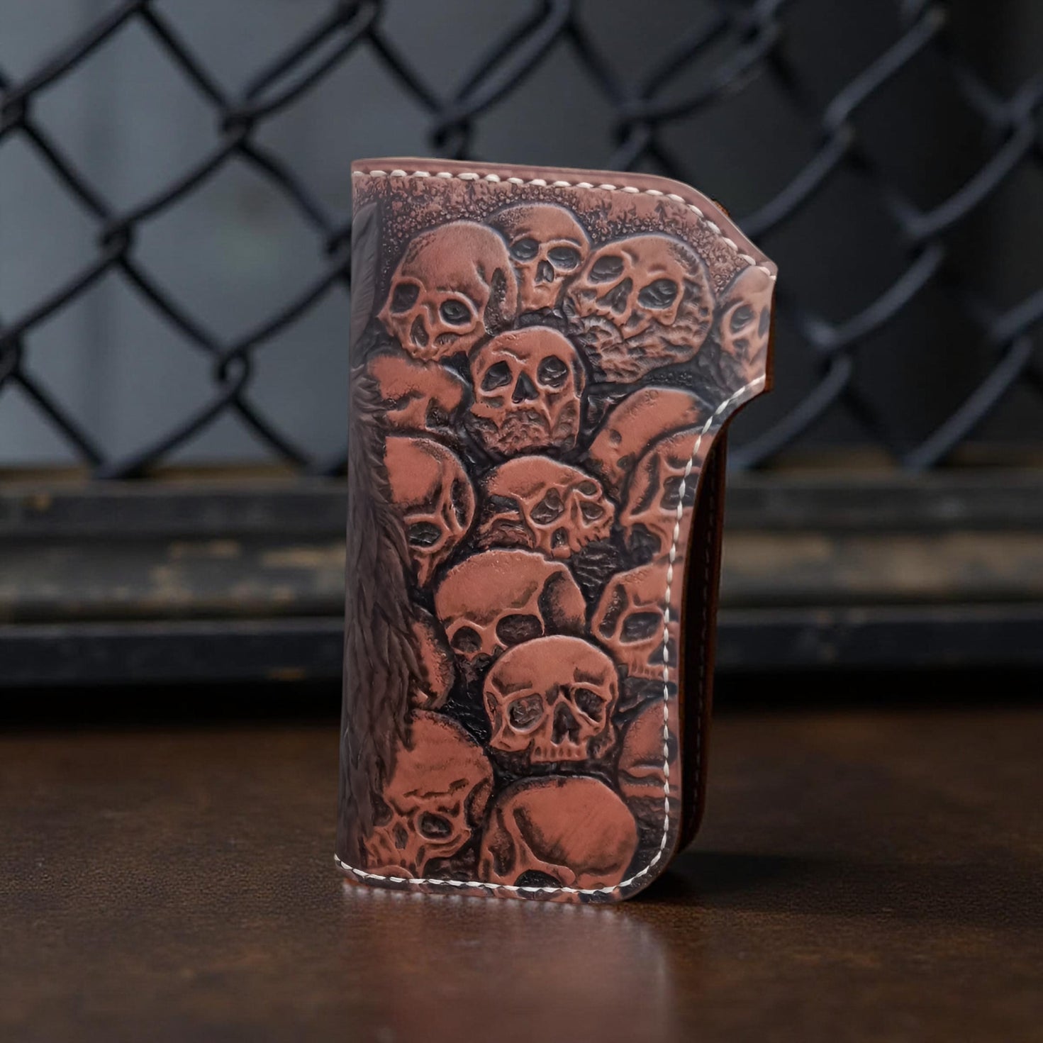 Skull Bear Biker Wallet (Made to Order ±14 Days)